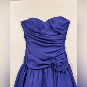 Vintage Positively Ellyn Size 4 Purple Strapless Dress